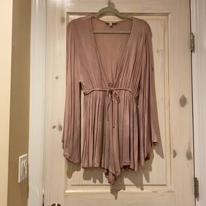 Dance & Marvel - Mauve long sleeve romper